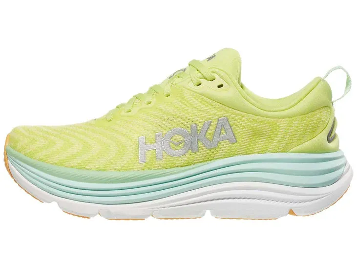 grass - field - runner Hoka | Gaviota 5 | Women's | Citrus Glow/Sunlit Ocean