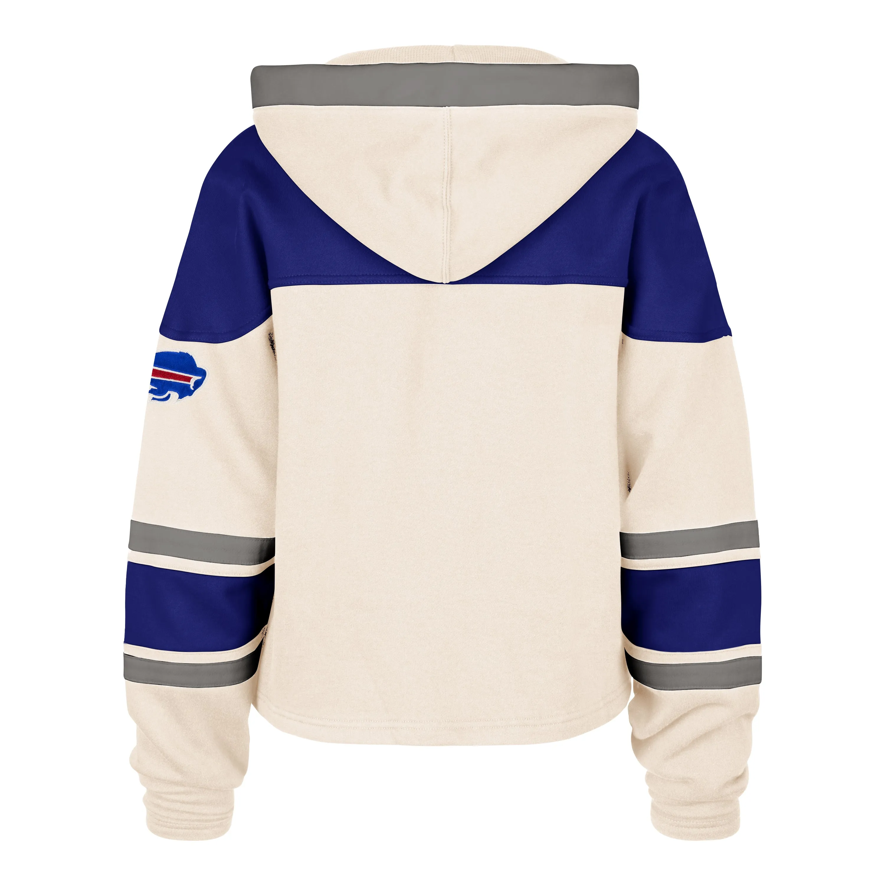 Body Free BUFFALO BILLS CHOP BLOCK CROPPED '47 SUPERIOR LACER HOOD WOMENS