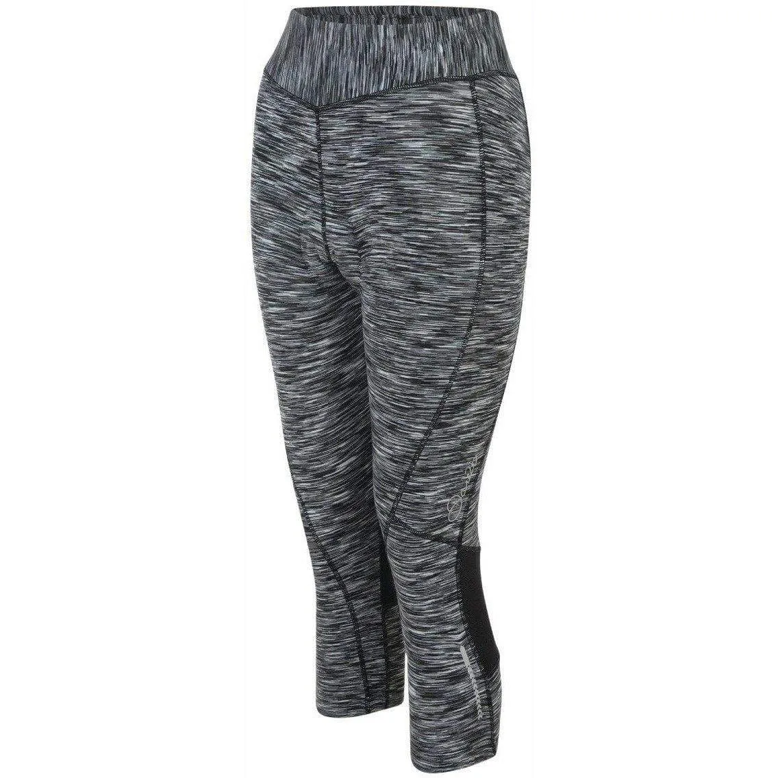 Dare2B Canny 3/4 Capri Womens Cycling Tights - Grey Body Sculpting Minimalist Design