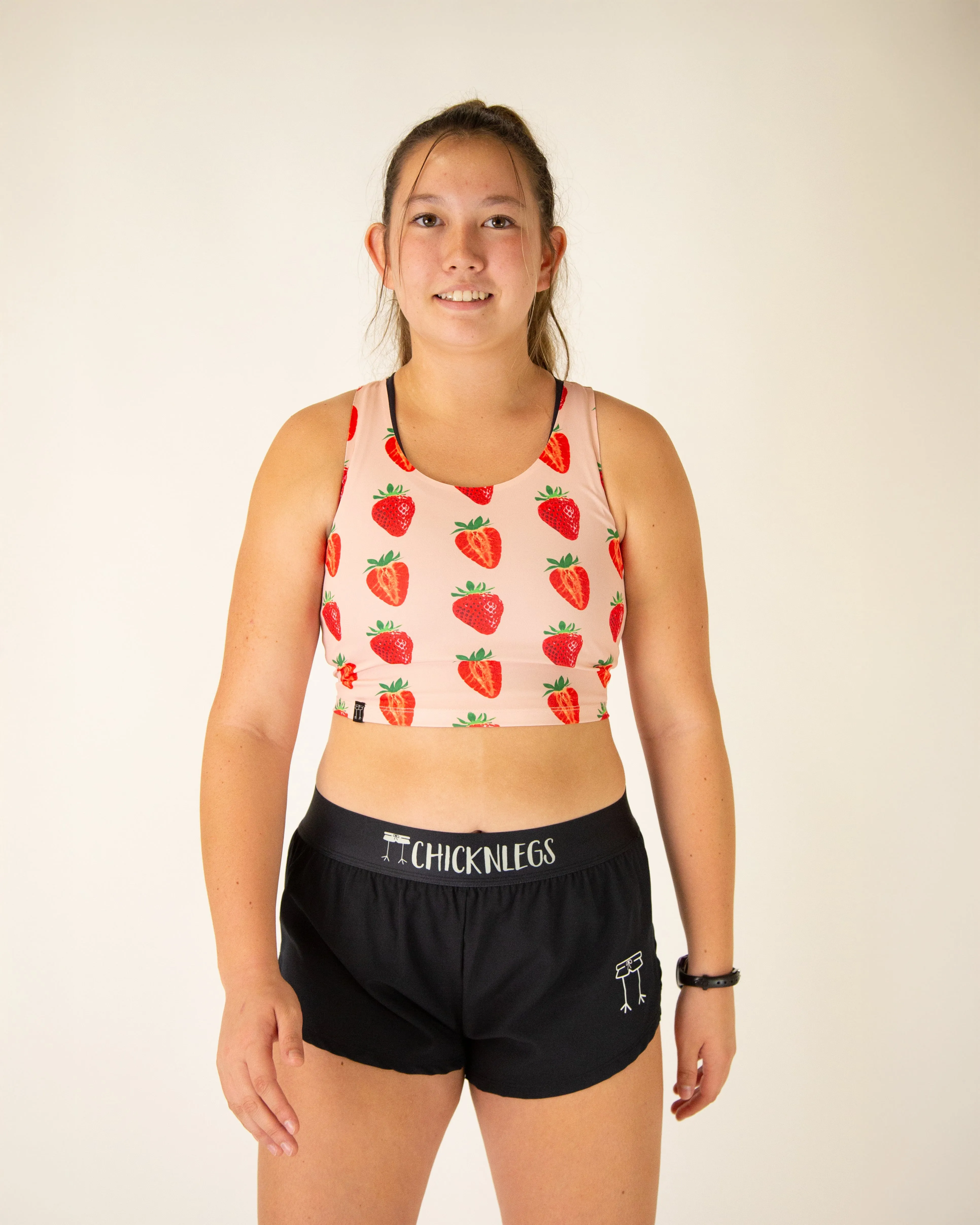 difficult to disassemble Strawberry Szn PWR Crop Top