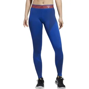 Street Comfort adidas AlphaSkin Graphic Womens Long Training Tights - Blue