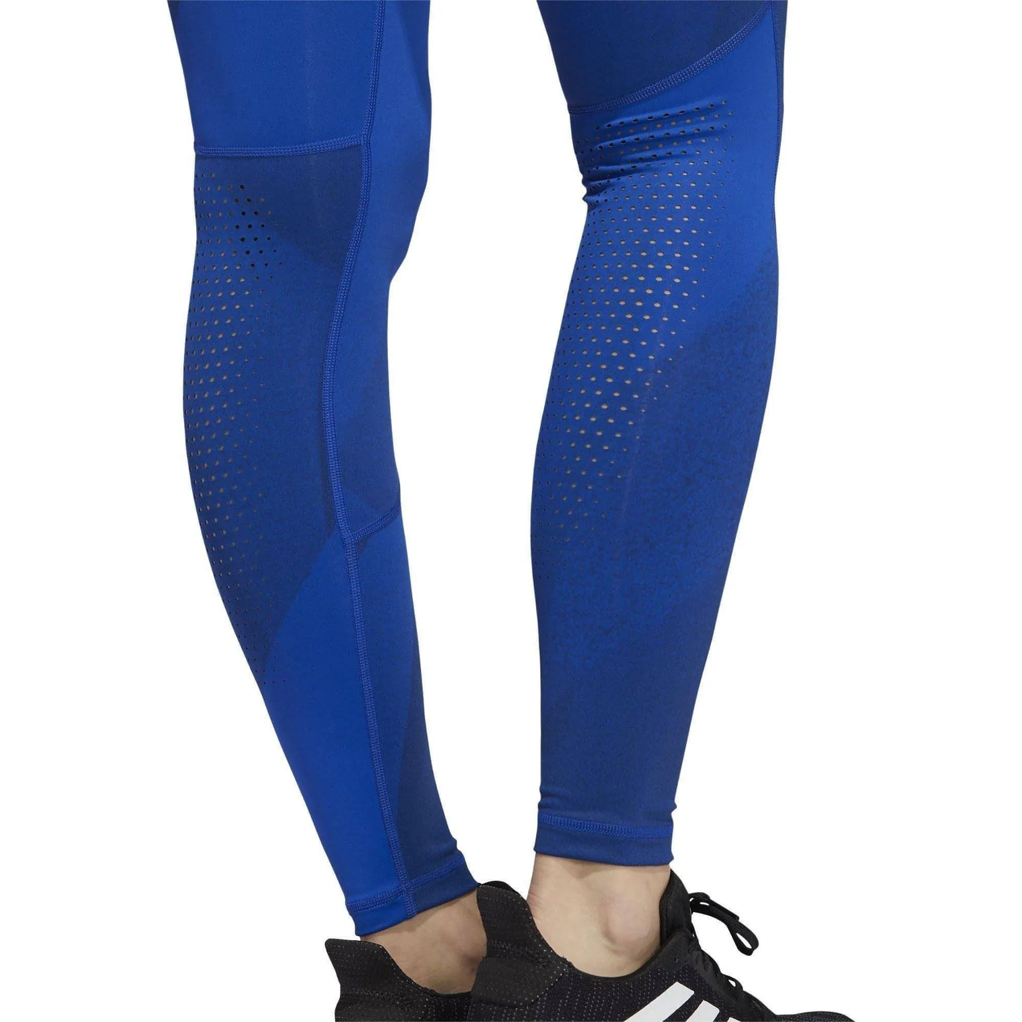 adidas AlphaSkin Graphic Womens Long Training Tights - Blue Quick drying material