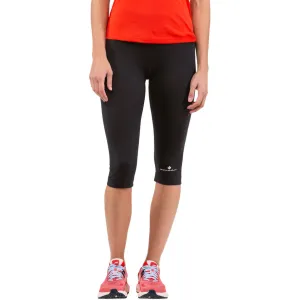 Ronhill Core Womens 3/4 Capri Running Tights - Black Daily Routine Body Shaping