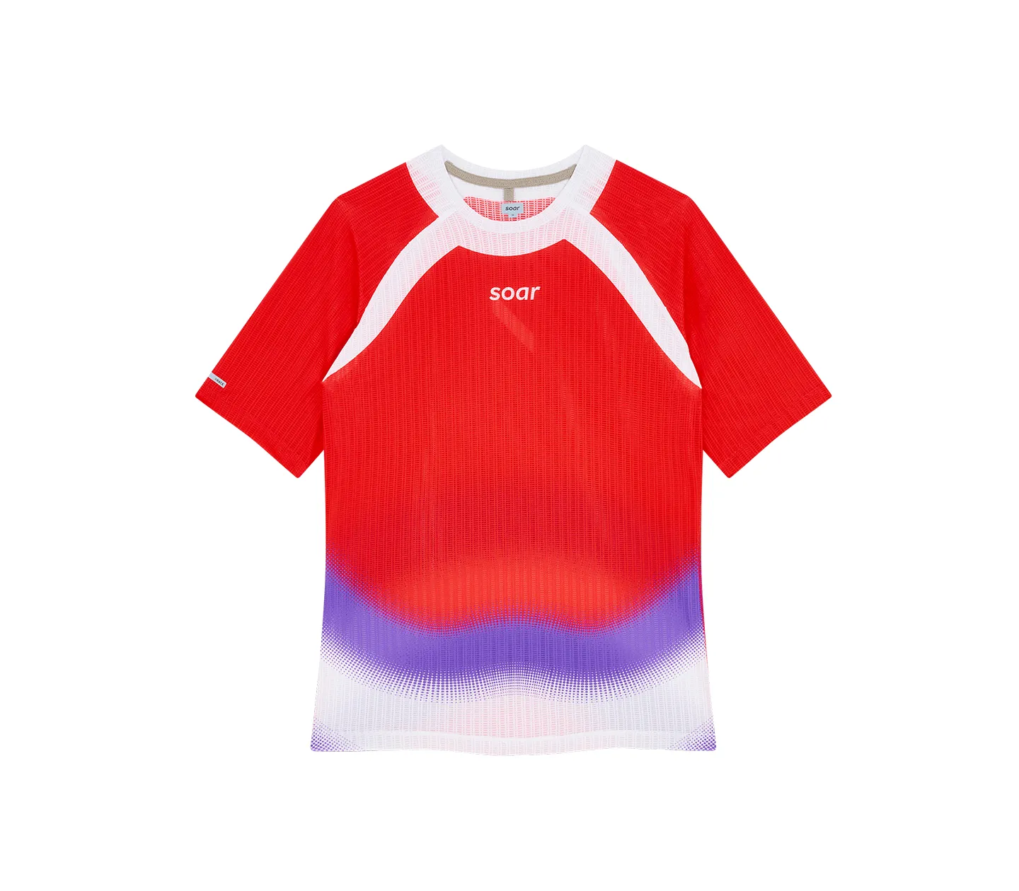 Smart Casual Women's Race Tee | Red/Purple Stripe