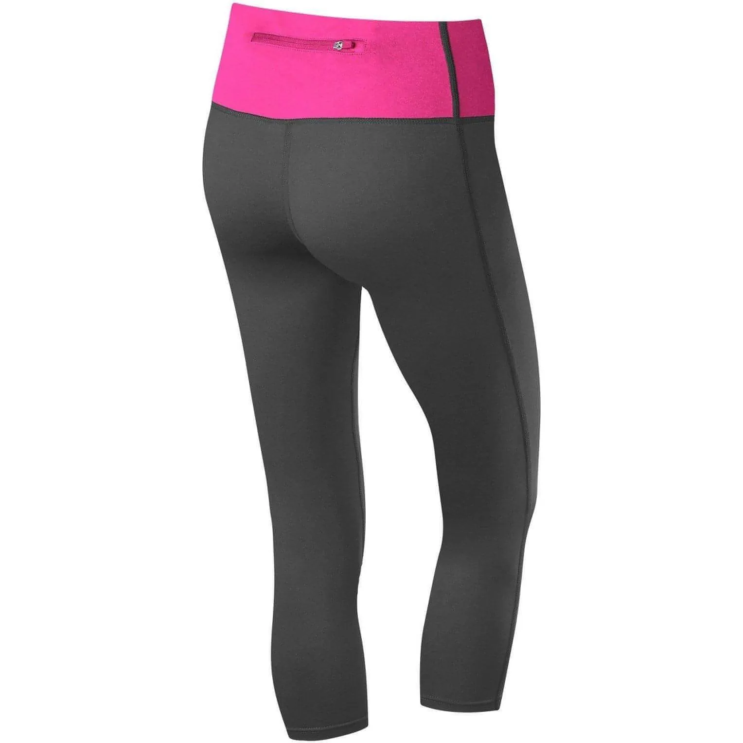 TCA Pro Performance Supreme Womens 3/4 Capri Running Tights - Grey Trendy Comfort Wear