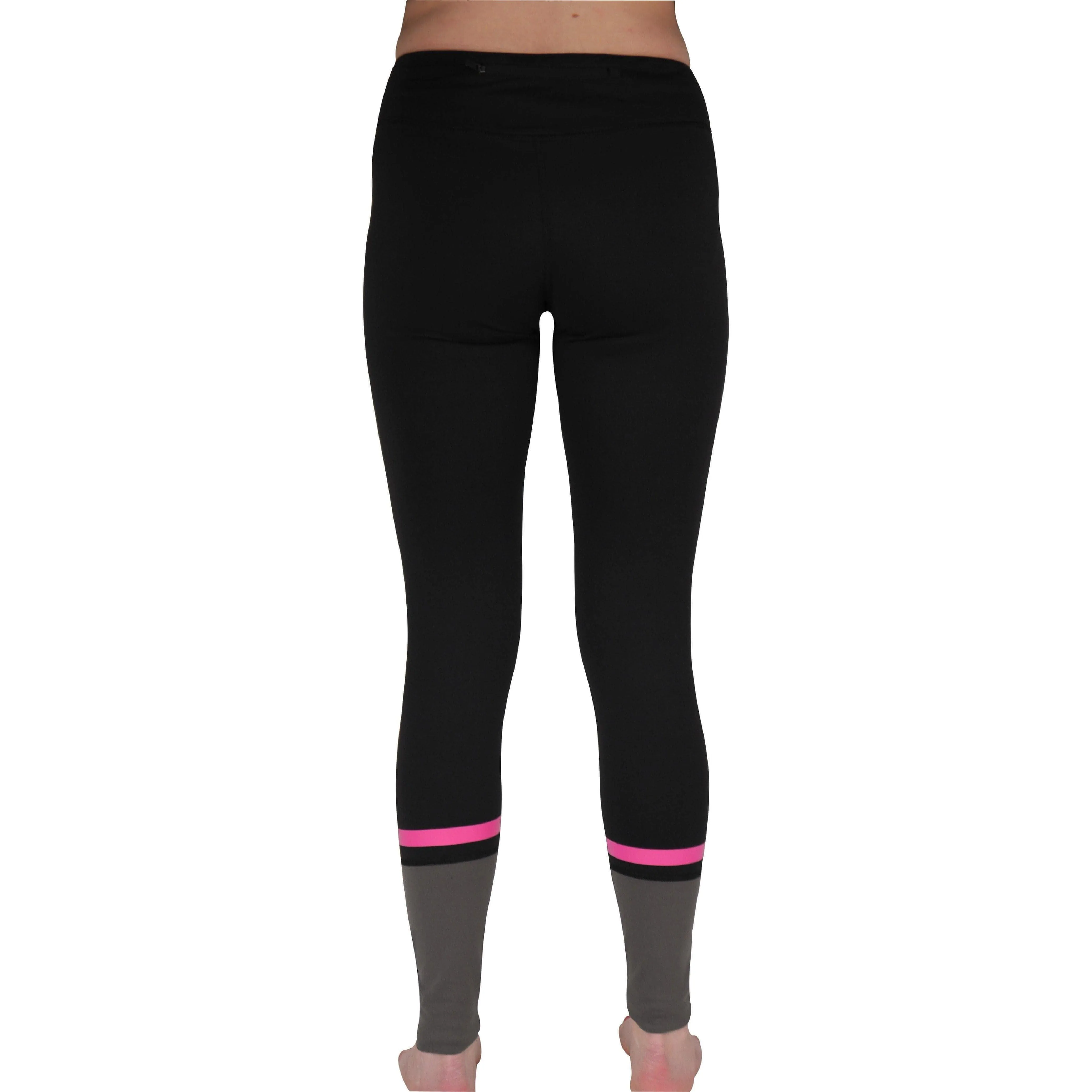 Eco Friendly Blend More Mile Power Womens Long Running Tights - Black