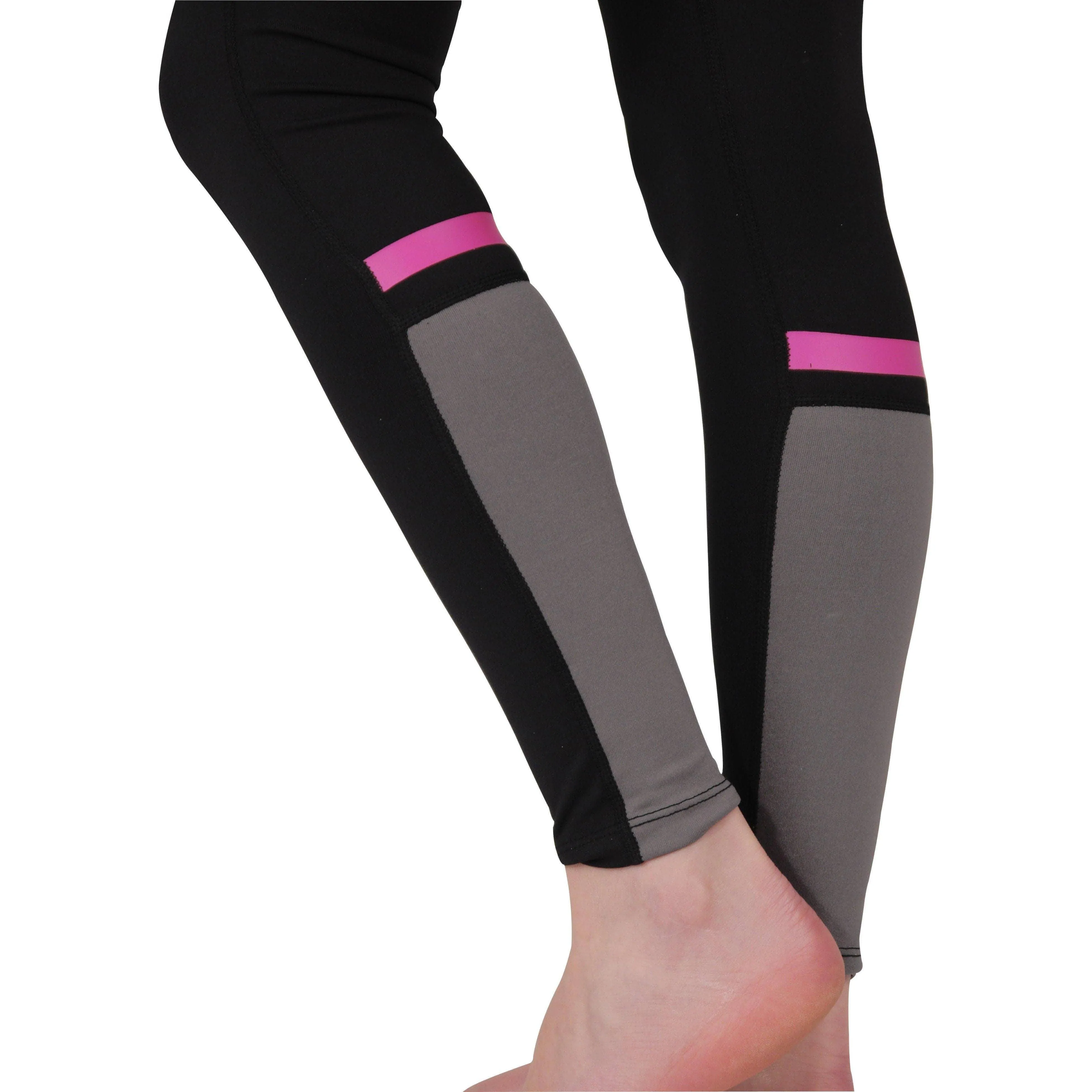 More Mile Power Womens Long Running Tights - Black Easy Flex Body Shaping Postpartum Fit