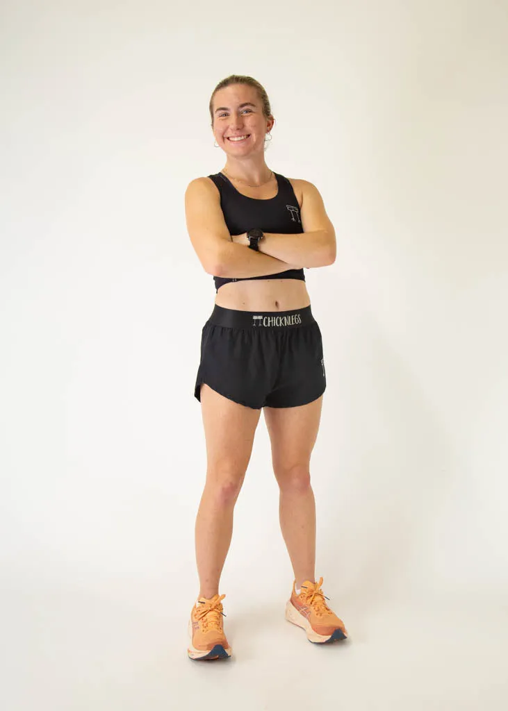 Black PWR Crop Top Quick Coolness