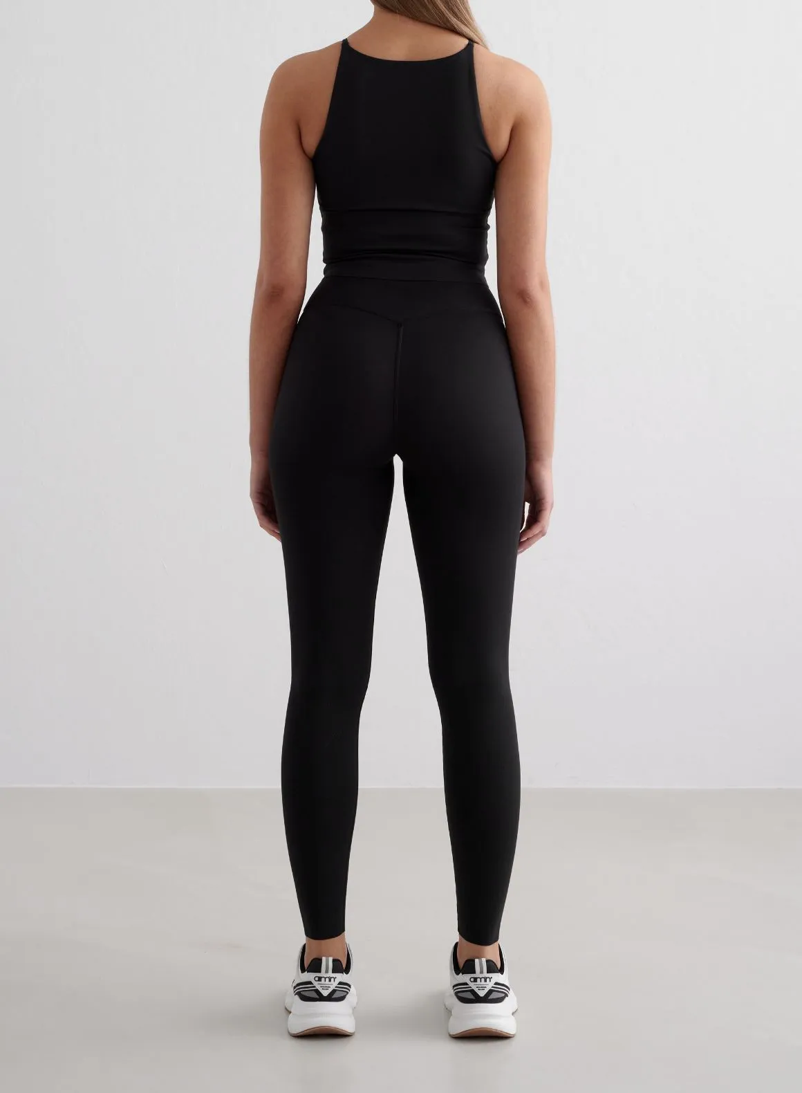 Urban - friendly Yoga Friendly Design Black Sense Tights & Halter Bralette Set