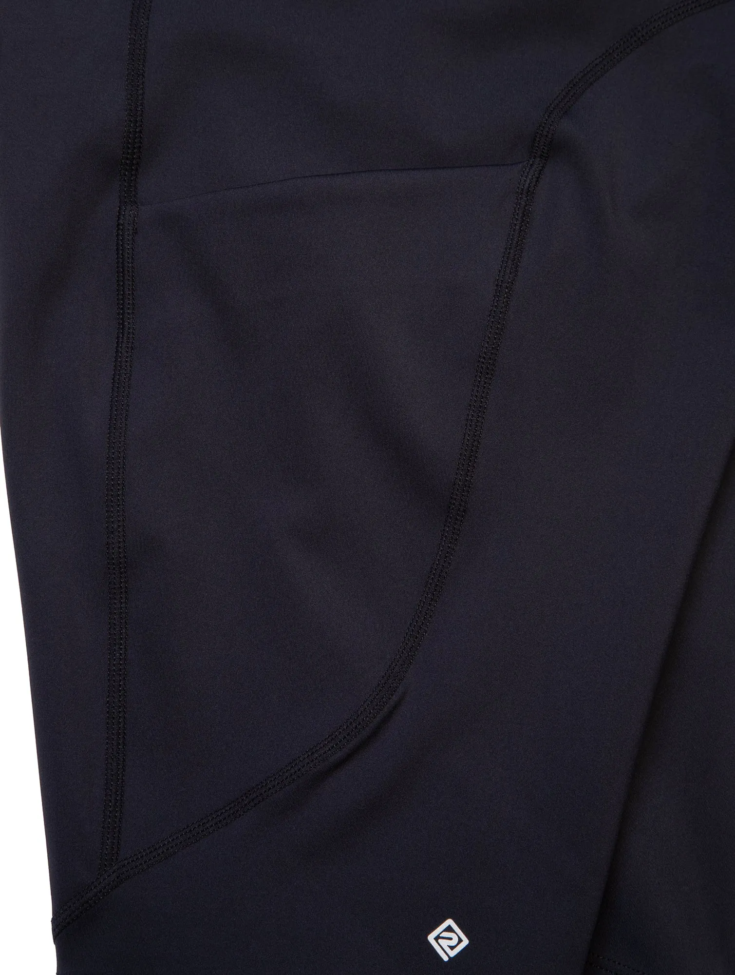 Slim and Comfortable Ronhill Tech Stretch Womens Short Running Tights - Black