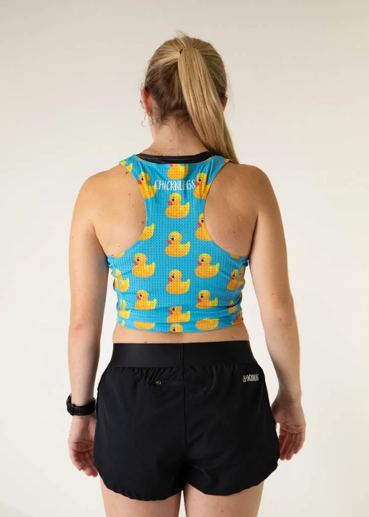 Rubber Ducky PWR Crop Top easy - to - maintain Camouflage Pattern