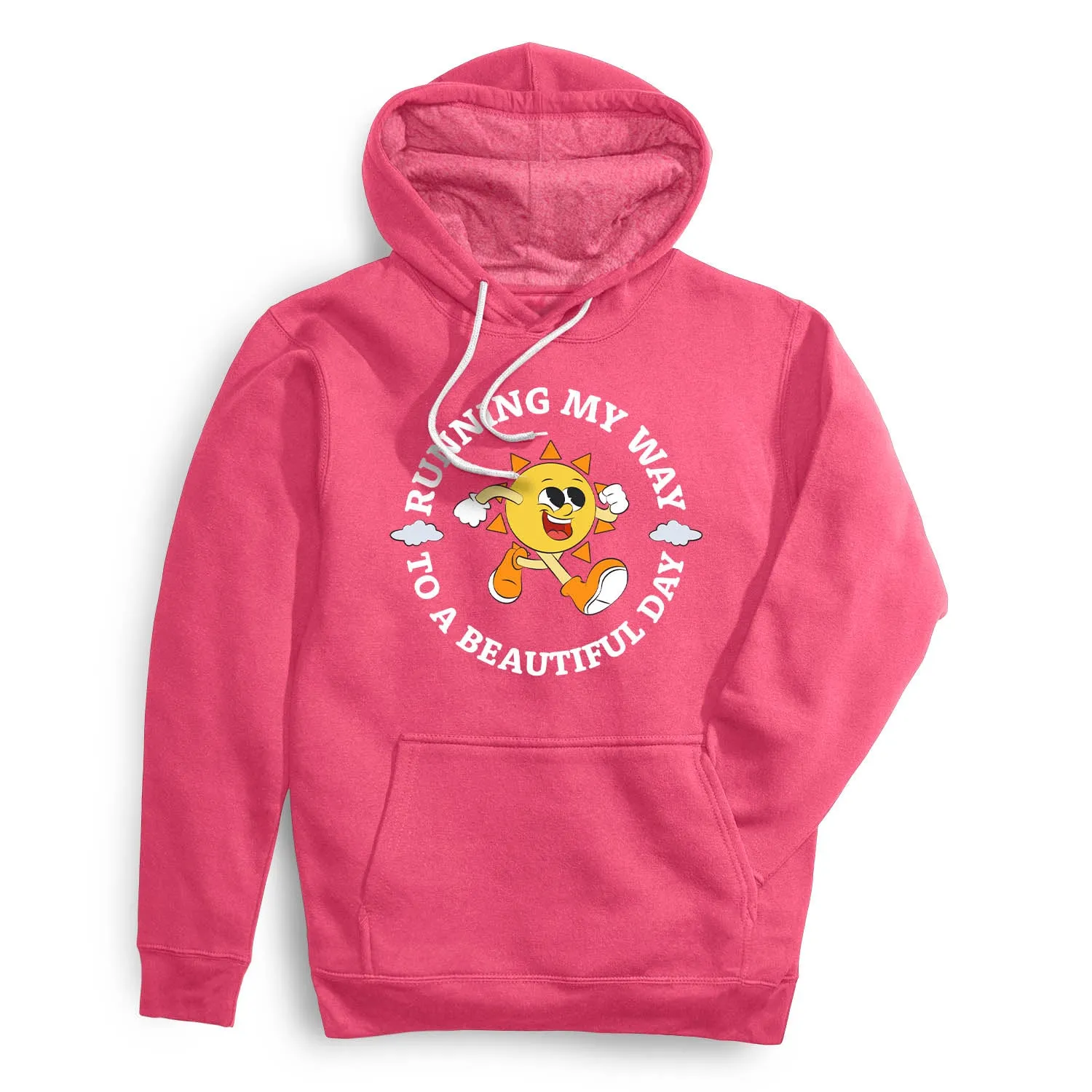 Cold Weather Gear OdorControl Technology Tempo Hoodie - Running My Way to a Beautiful Day