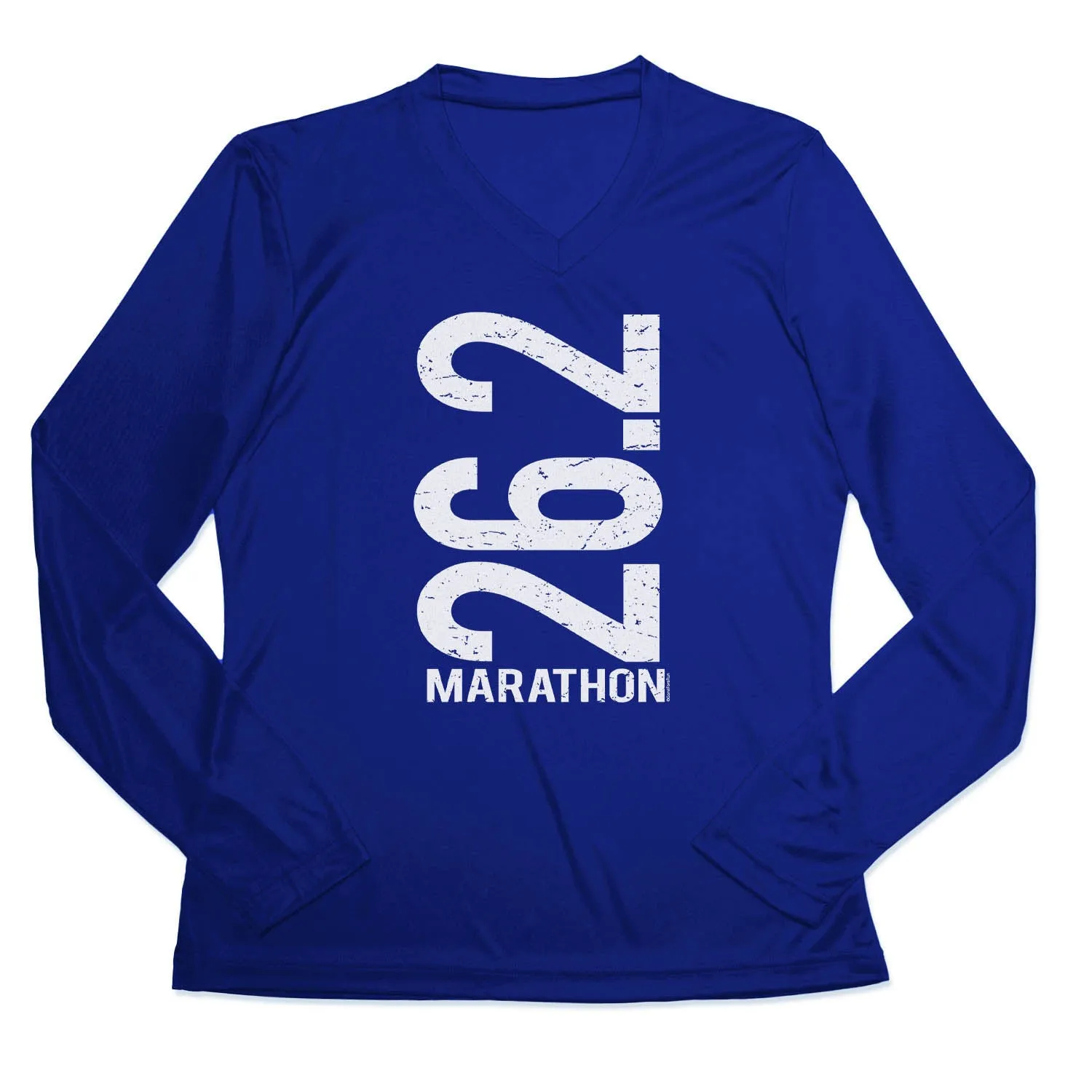 Women's Long Sleeve Tech Tee - 26.2 Marathon Vertical Set In Sleeve Seasonal top