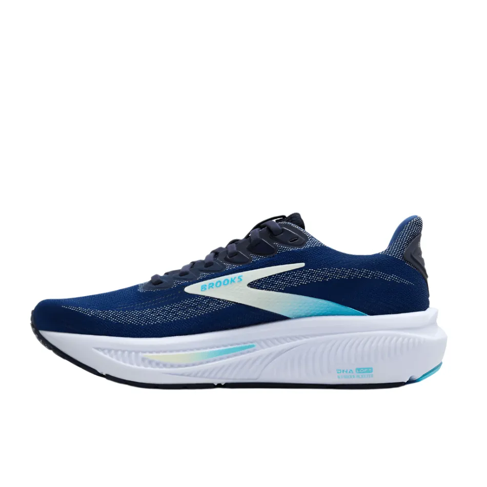 Interval training footwear anti - slip running choice Brooks Women's Ghost 17 Running Shoes in Navy/Green/Turquoise AW25