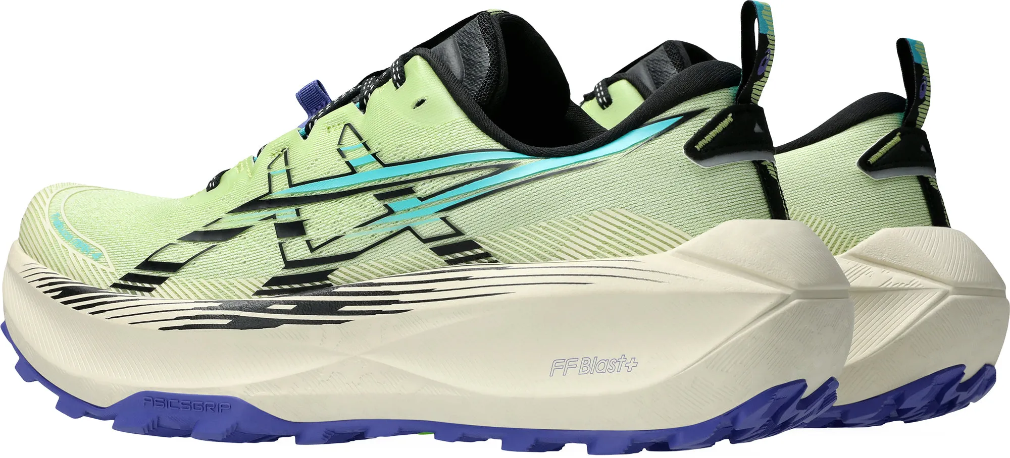 Dust - resistant Asics Trabuco Max 4 Mens Trail Running Shoes - Green