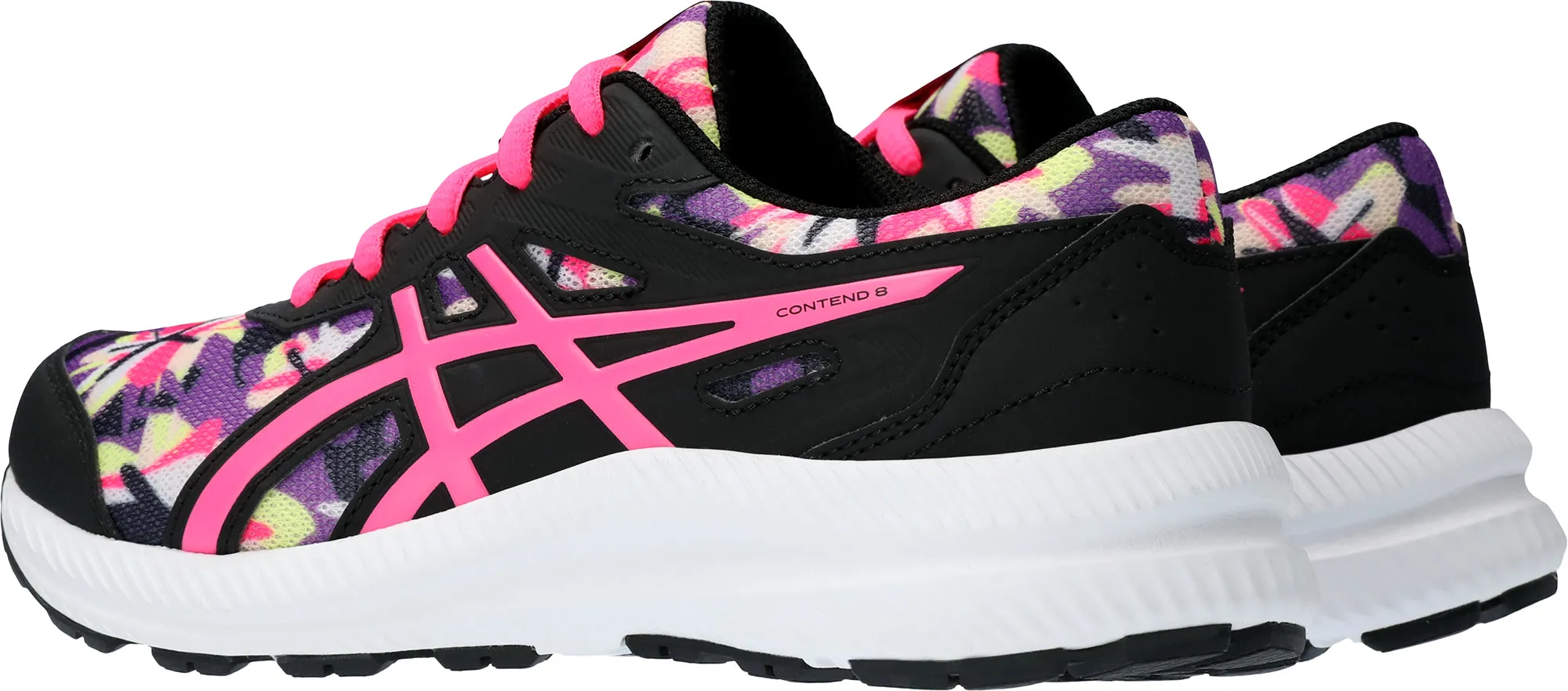 Asics Contend 8 GS Junior Running Shoes - Black Versatile Design