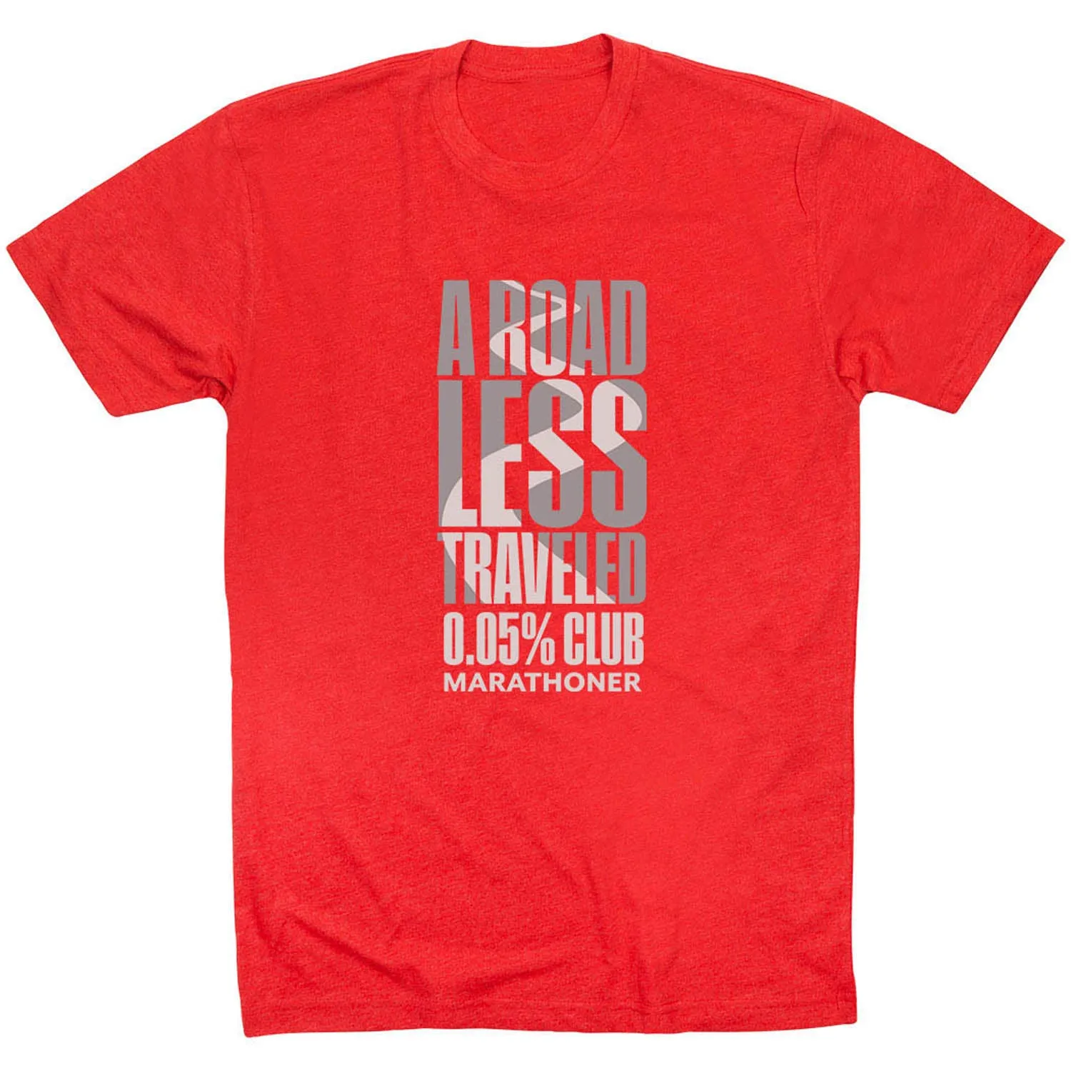 Easy Layering Light and Soft Running Short Sleeve T-Shirt - A Road Less Traveled - Marathoner