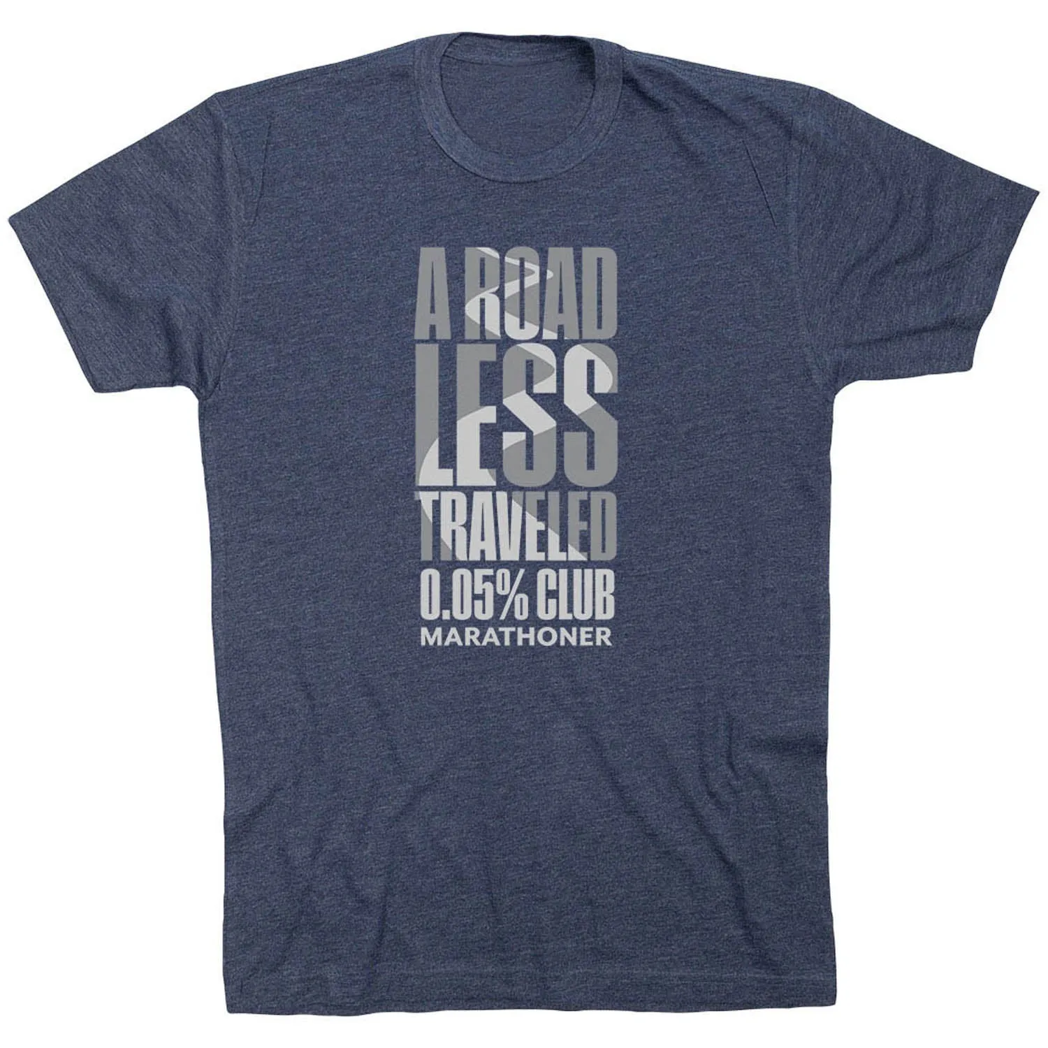 Playful Vibes thermal Running Short Sleeve T-Shirt - A Road Less Traveled - Marathoner