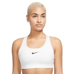 Nike Women's Swoosh Medium Support Bra White / Stone Mauve / Black Smooth Finish versatile material