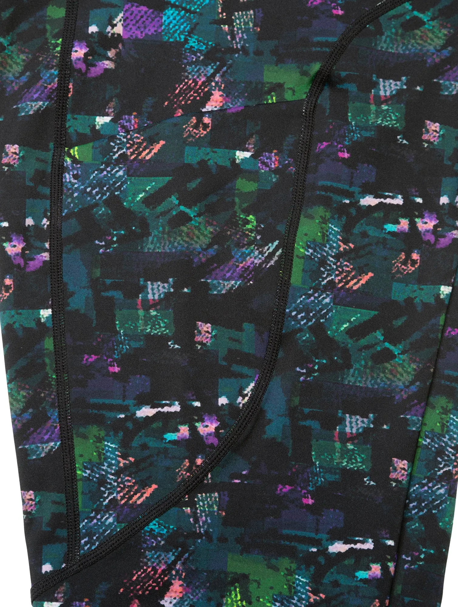 Ronhill Tech Womens 7/8 Running Tights - Black Bonded Seamless Edges