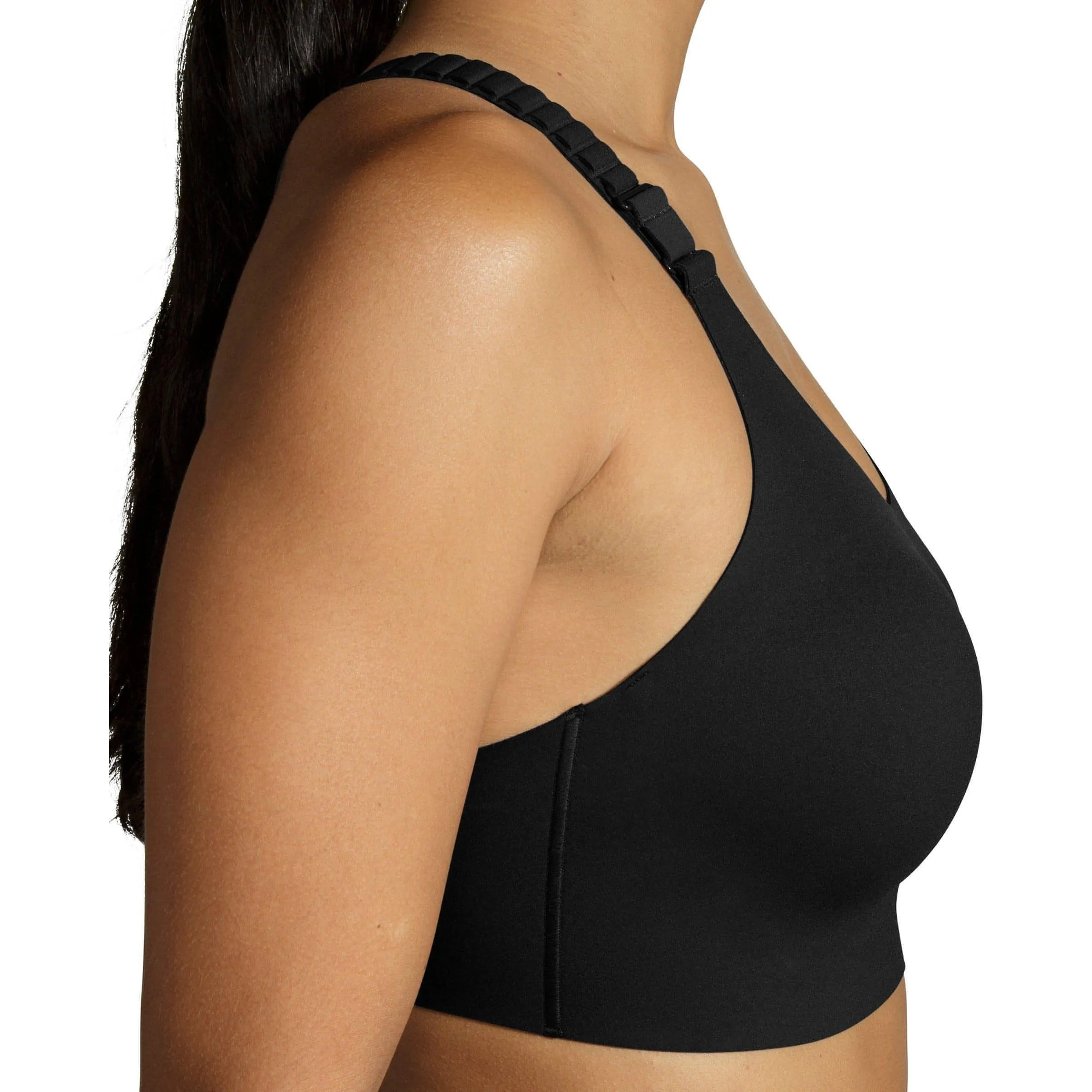 Lightweight Comfort Brooks Dare Racerback Run 2.0 Womens Running Sports Bra - Black