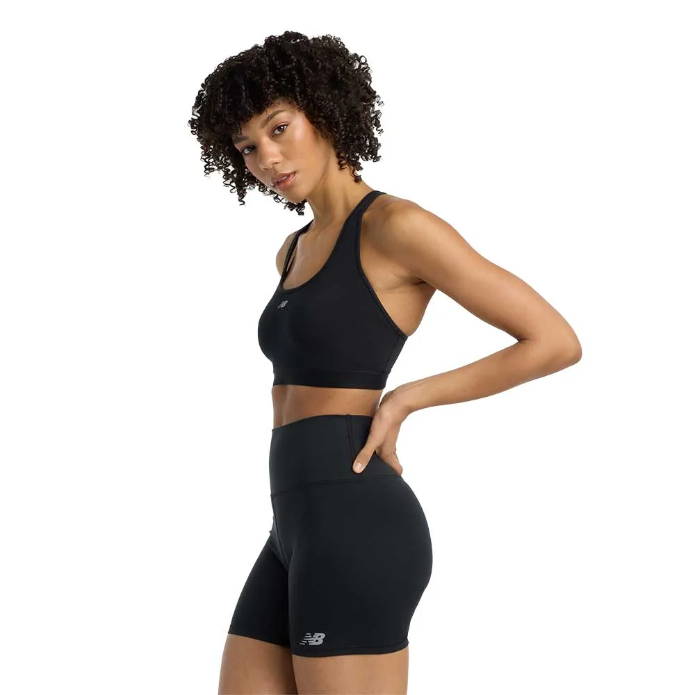 Womnen's NB Essential Run Bra - Black indoor exercise Anti-shrink