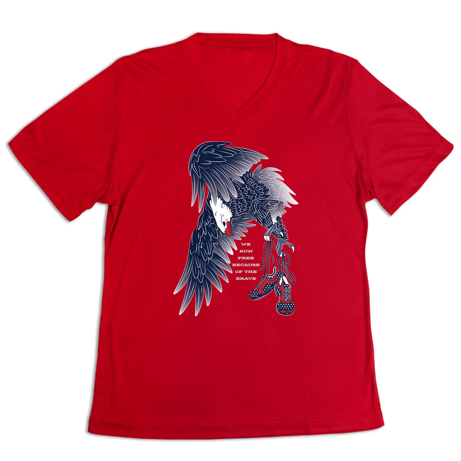 Women's Short Sleeve Tech Tee - Because of The Brave Comfy Layer