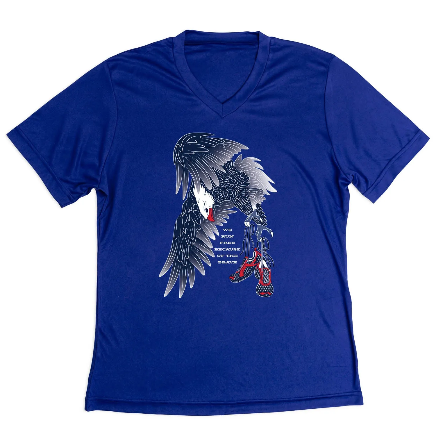 Women's Short Sleeve Tech Tee - Because of The Brave Chic and Soft Non Fading Material