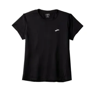 Brooks Sprint Free 3.0 Short Sleeve Women's Running Tee - Black WrinkleResistant