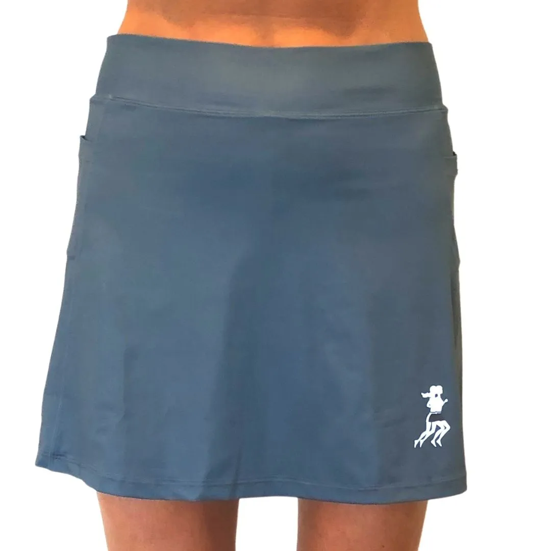 Laser Cut Edges Pacific Blue Running Skirt