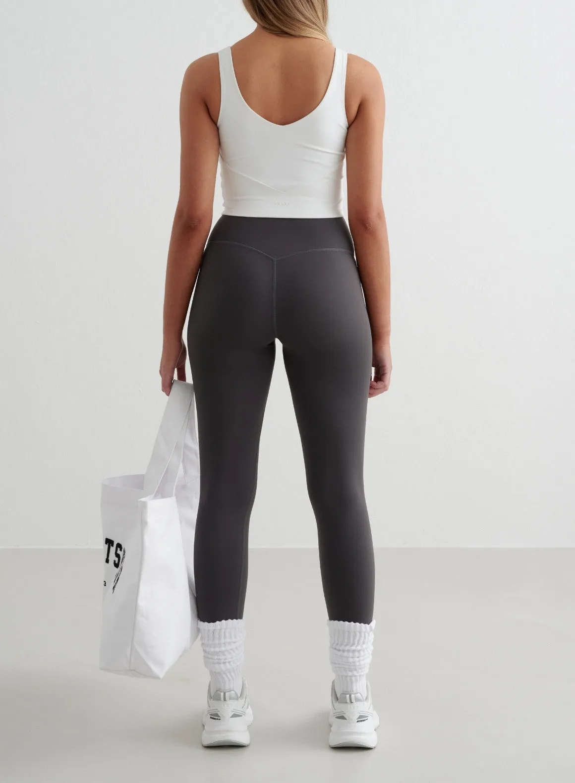 slim fit Layered Panel Design White Sense Bralette