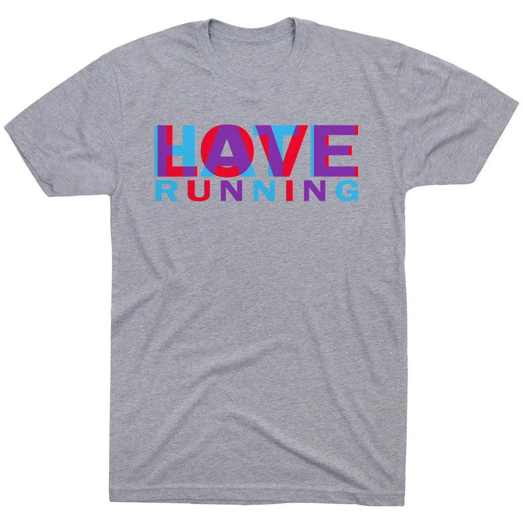 Circular Knit Construction Date night Running Short Sleeve T-Shirt - Love Hate Running