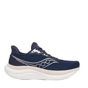Saucony Women's Triumph 23 Running Shoes in Navy/Cameo AW25 Racing - shoes
