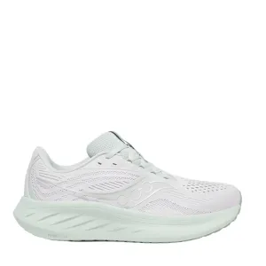 Saucony Women's Ride 18 Running Shoes in Fog/Mist AW25 Shock Dispersing Midlayer