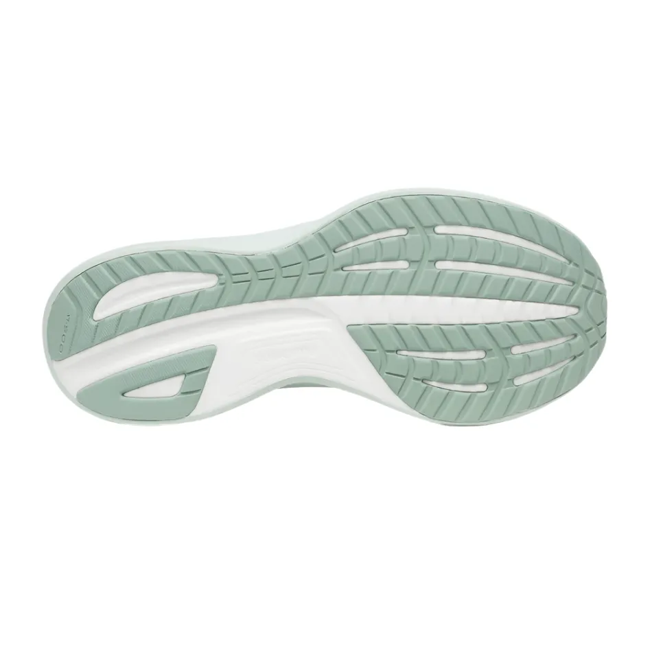 Saucony Women's Ride 18 Running Shoes in Fog/Mist AW25 men's style stain - resistant running wear