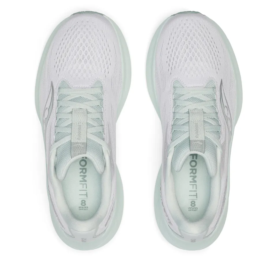 Saucony Women's Ride 18 Running Shoes in Fog/Mist AW25 high - performance footwear rehabilitation running shoes