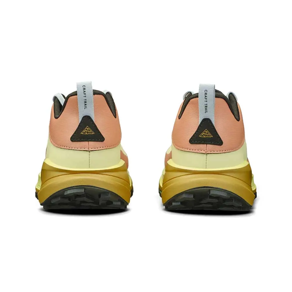 Women's Pure Trail X Running Shoe - Creme/Cliff - Regular (B) long distance running shoes Reflective details