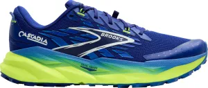 Brooks Cascadia 19 Mens Trail Running Shoes - Blue all - weather suitability shoes