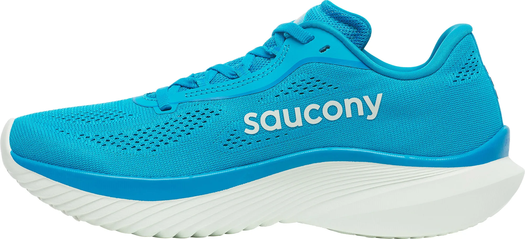 Pressure Dispersion Nodes Saucony Kinvara 15 Womens Running Shoes - Blue