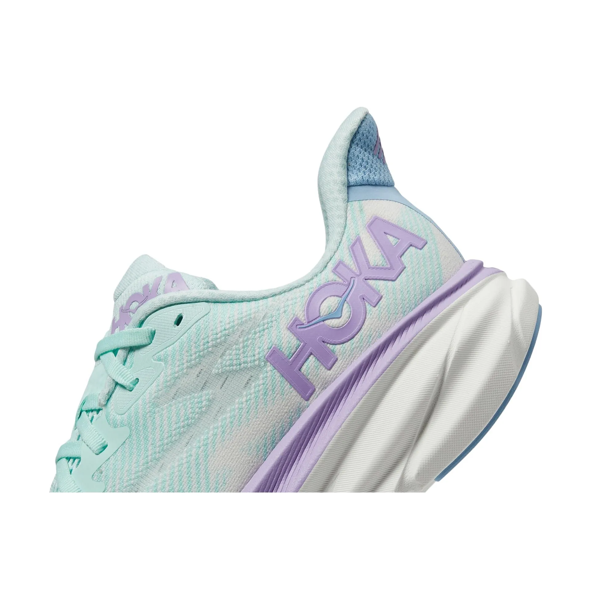 Flexible Upper Material Hoka Women's Clifton 9 (Sunlit Ocean/Lilac Mist)
