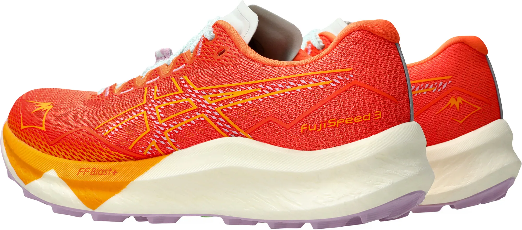 Comfort Wrap Asics FujiSpeed 3 Womens Trail Running Shoes - Orange
