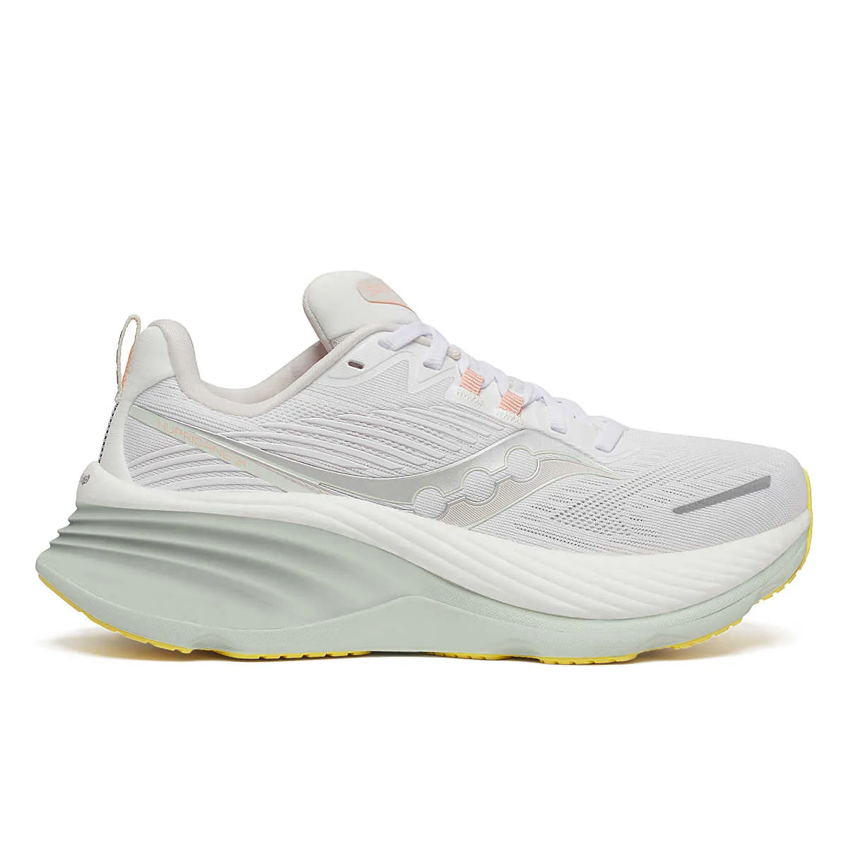 Saucony | Hurricane 24 | Women's | White/Foam odor - resistant magnetic closure shoes