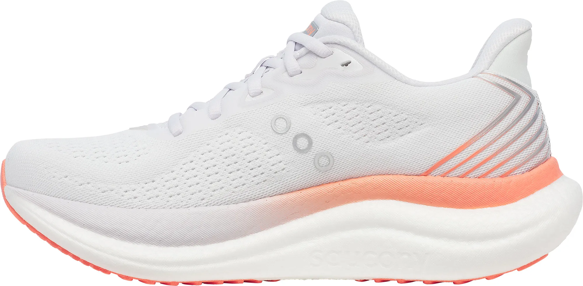 Saucony Triumph 23 Womens Running Shoes - White Non Restrictive Toe Box outdoor adventurer