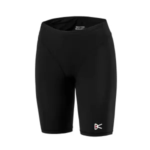 Women's 7 Inch Recycled Pocketed Half Tights Black Weekend Outfit