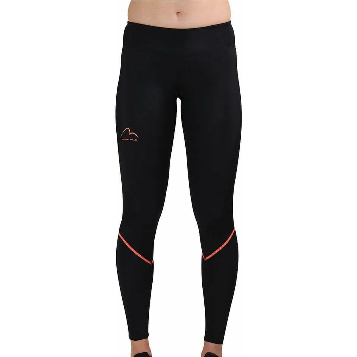 Matte Finish Ultimate Wear More Mile Womens Compression Tights - Black