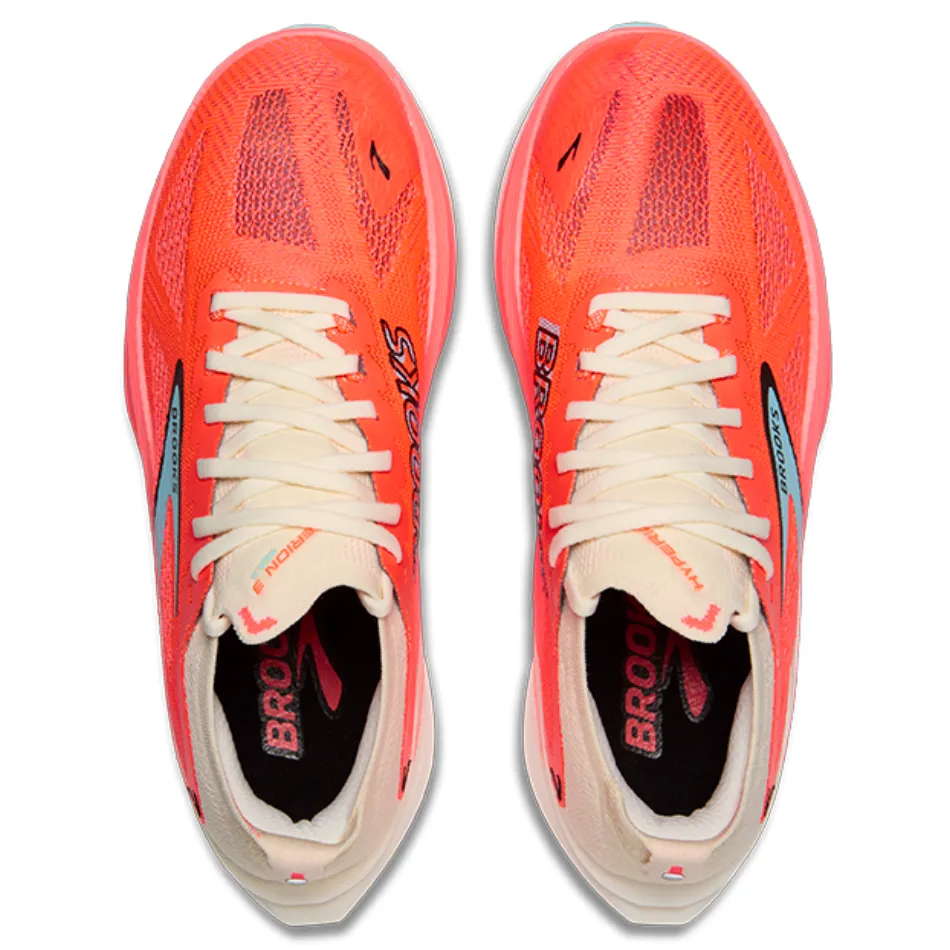 city running shoe area grip - enhancement - technology shoes Brooks Women's Hyperion Max 3 Running Shoes in Coconut/Fiery Coral/Atomizer AW25