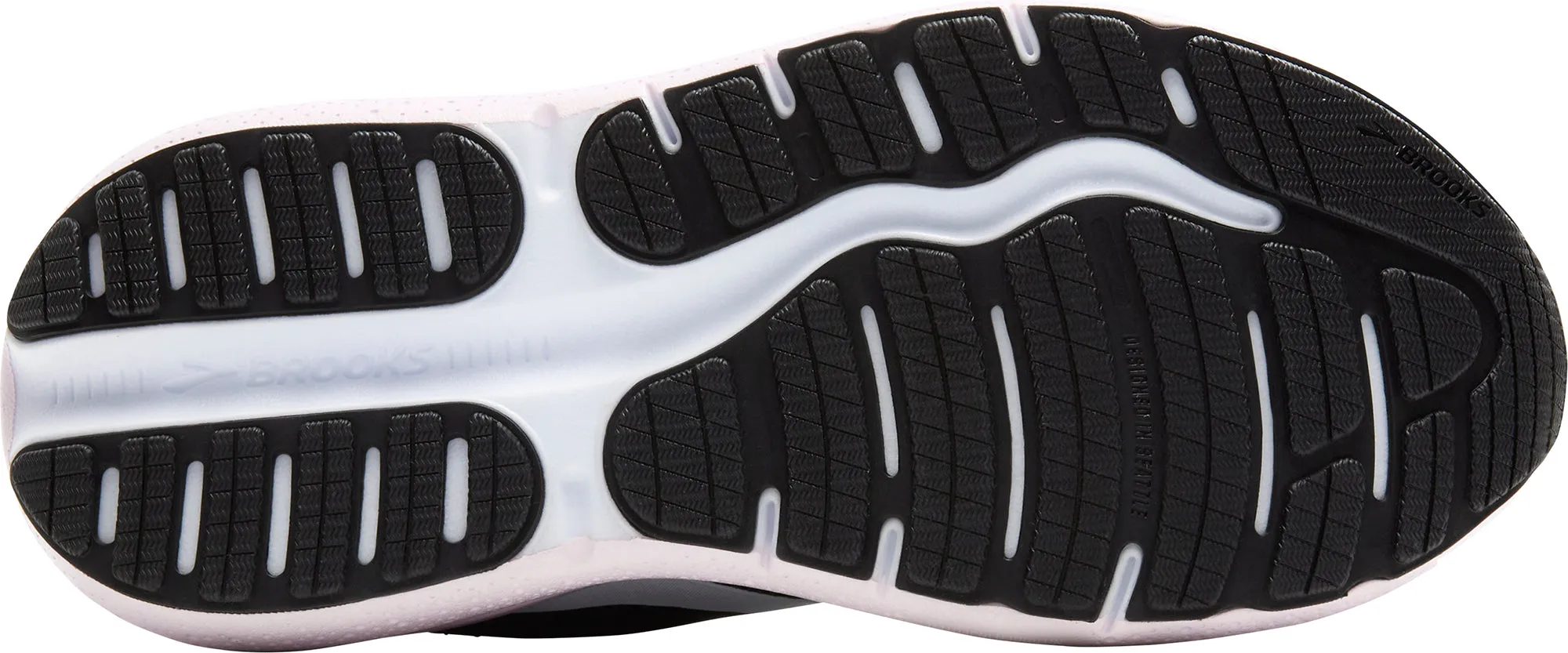 Brooks Ghost Max 2 Womens Running Shoes - Black adjustable straps shoes Compression Molded Midsole