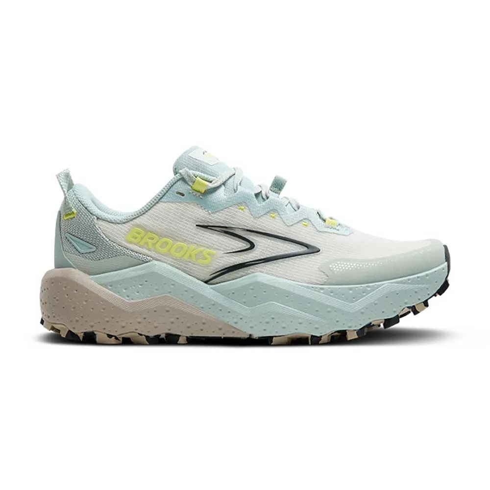 Women's Caldera 8 Trail Running Shoe - Misty Blue/Coconut/Chateau - Regular (B) Multi Terrain Traction Pattern