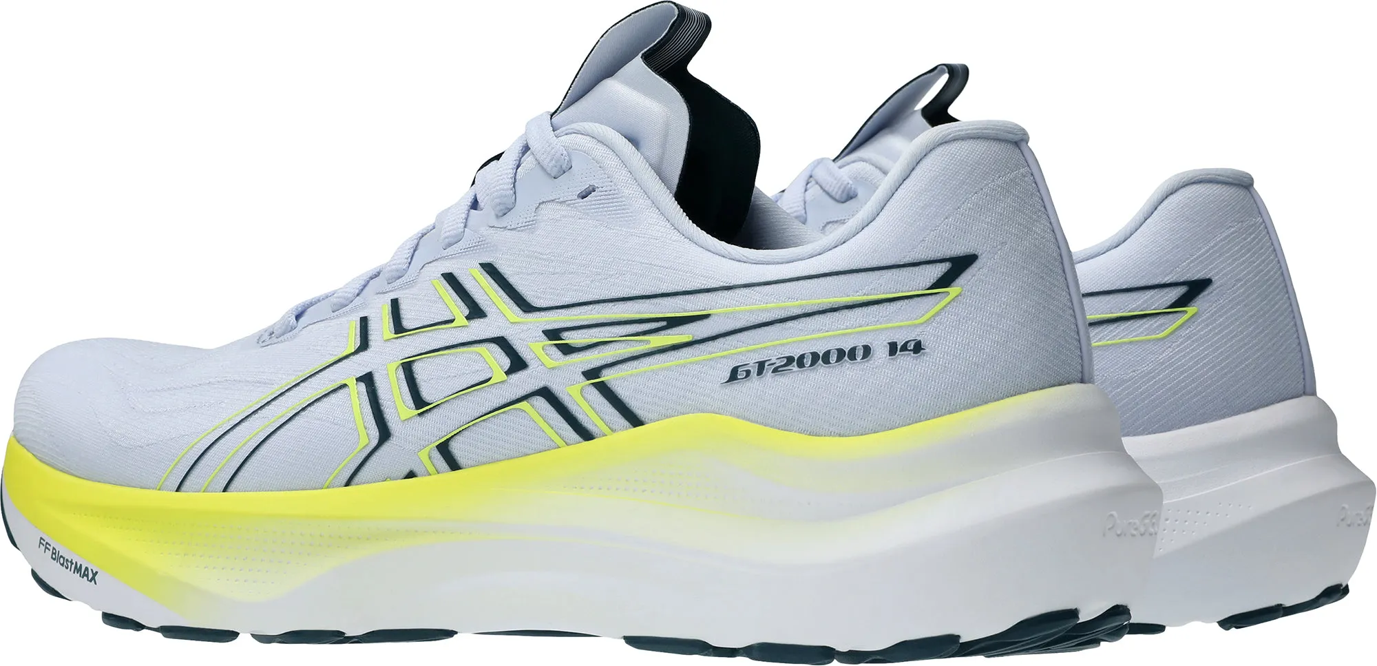 Asics GT 2000 14 Mens Running Shoes - Blue Wrap Around Heel Support