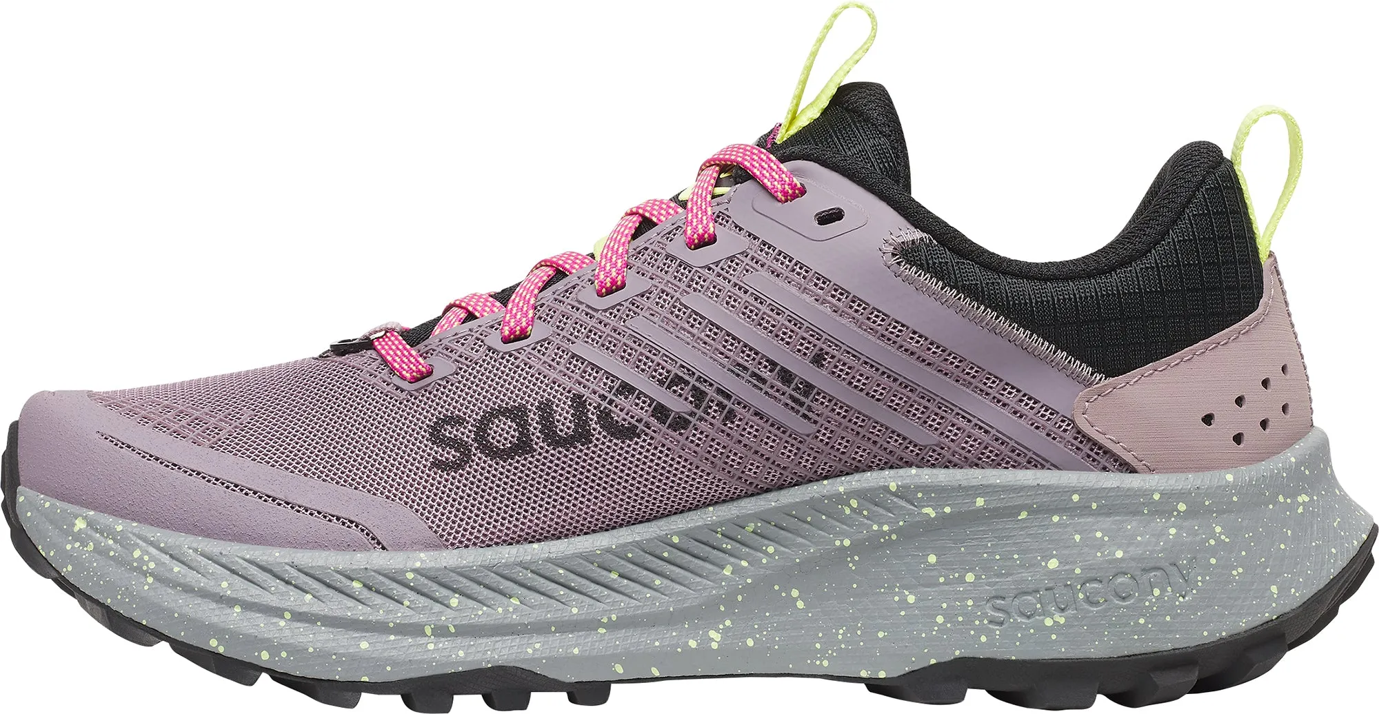 Stacked Traction Lugs Saucony Ride TR2 Womens Trail Running Shoes - Purple
